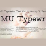 CMU Typewriter Text Variable Computer Modern Typewriter Variable