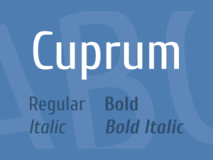 cuprum font