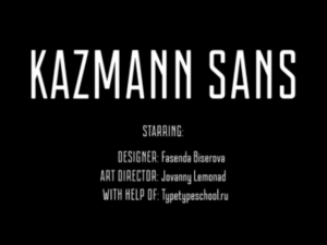 Kazmann Sans