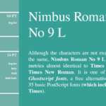 Nimbus Roman No 9 L