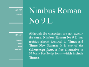 Nimbus Roman No 9 L
