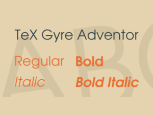 TeX Gyre Adventor