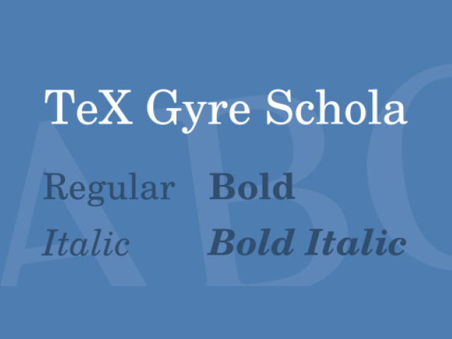 TeX Gyre Schola