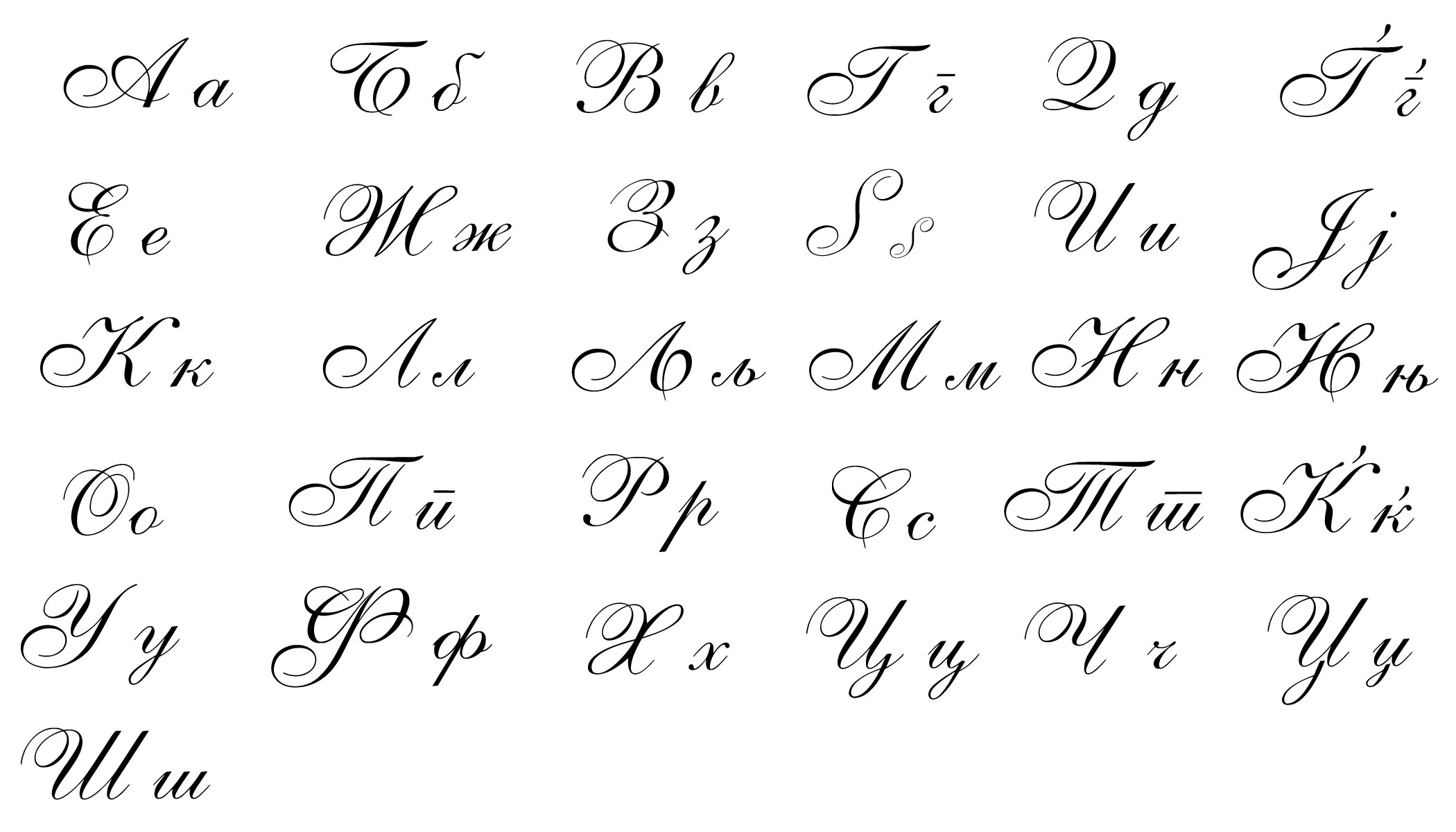 Macedonian handwritten script