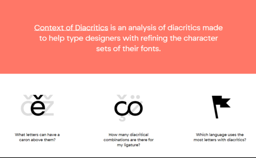 Context of diacritics