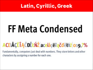 FF Meta Condensed