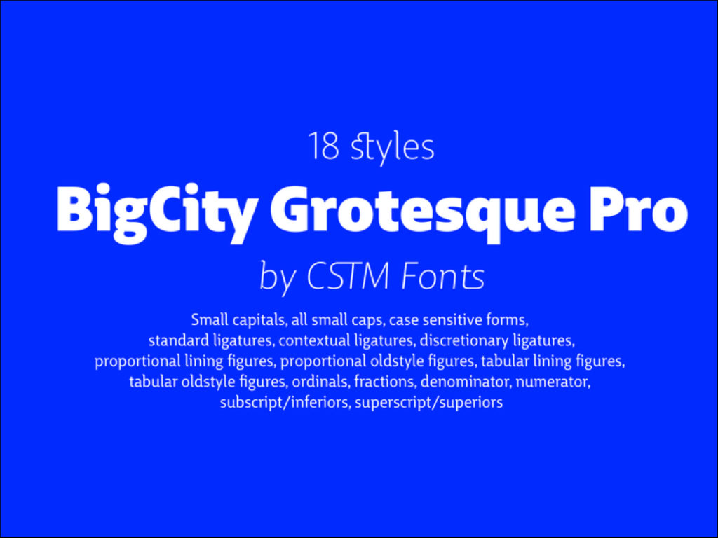 Шрифт buyan. Bigcity Grotesque Pro.