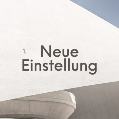Neue Einstellung