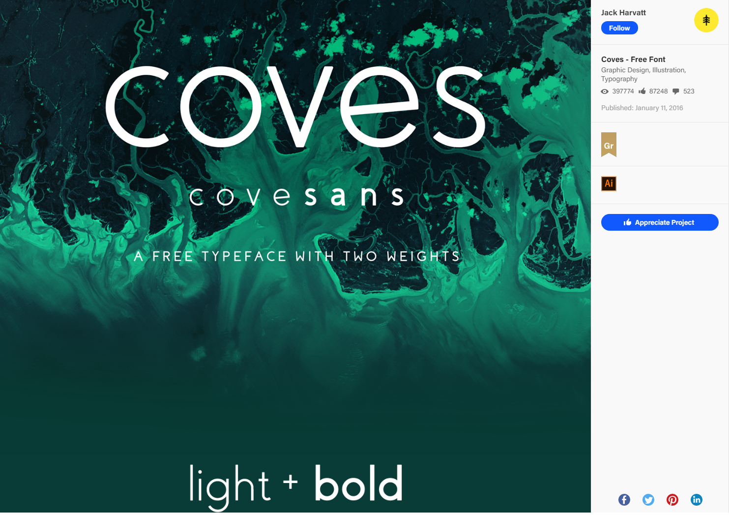 Coves - Free Font on Behance