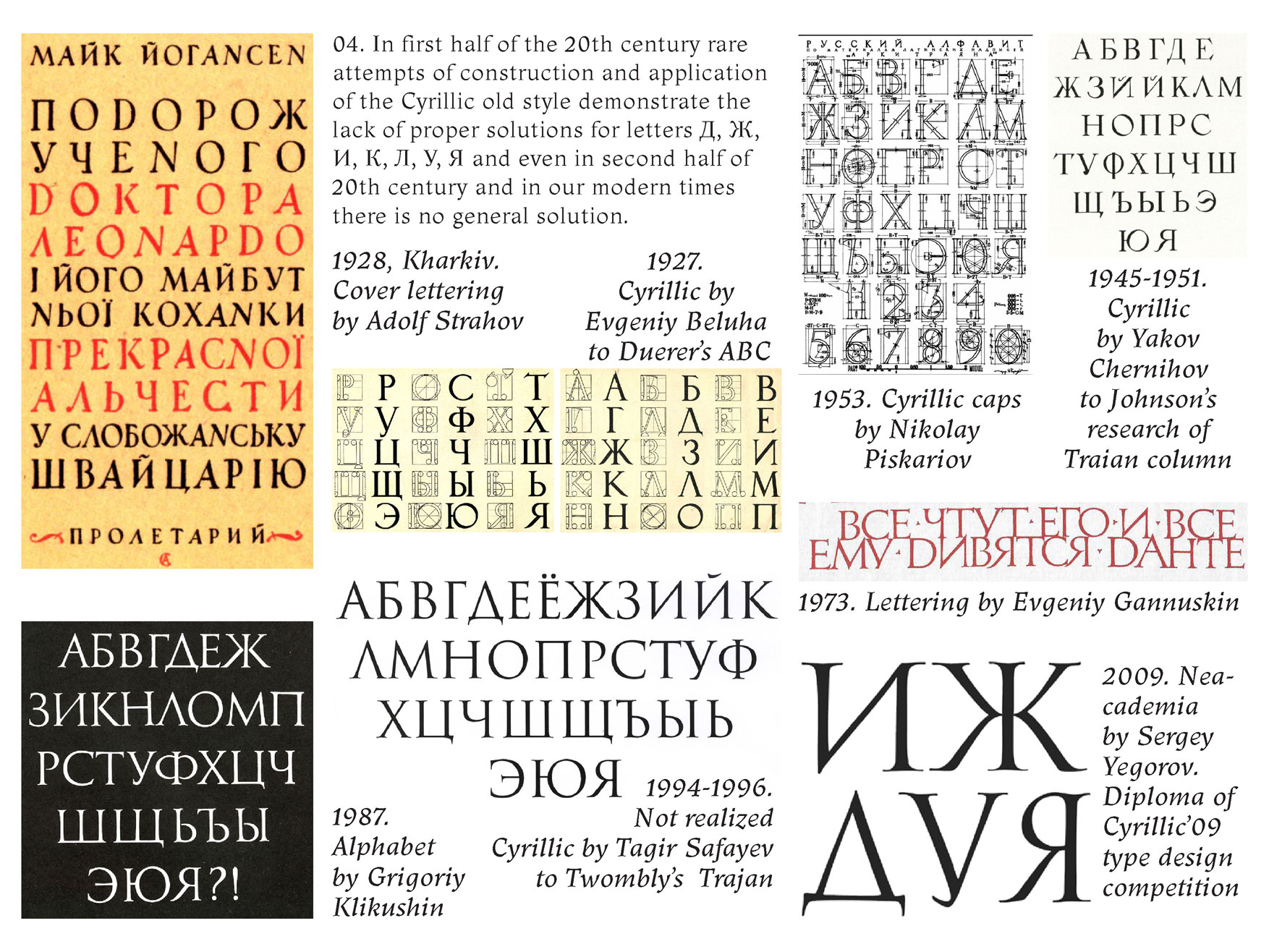 Old Roman style Cyrillic by Viktor Kharyk