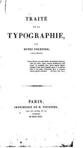 Traité de la typographie by Henri Fournier