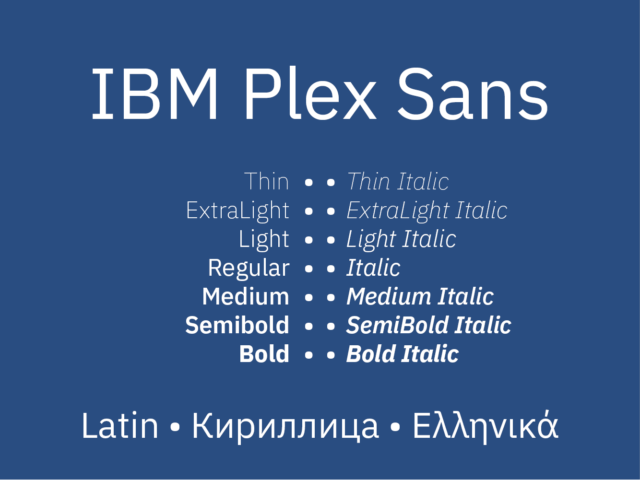 ibm plex sans