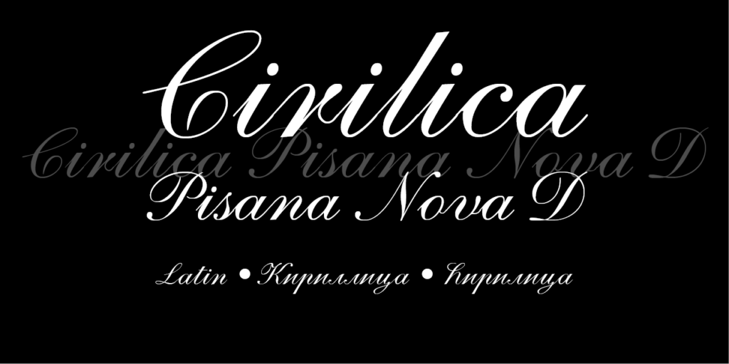 Cirilica Pisana Nova D – Local Fonts