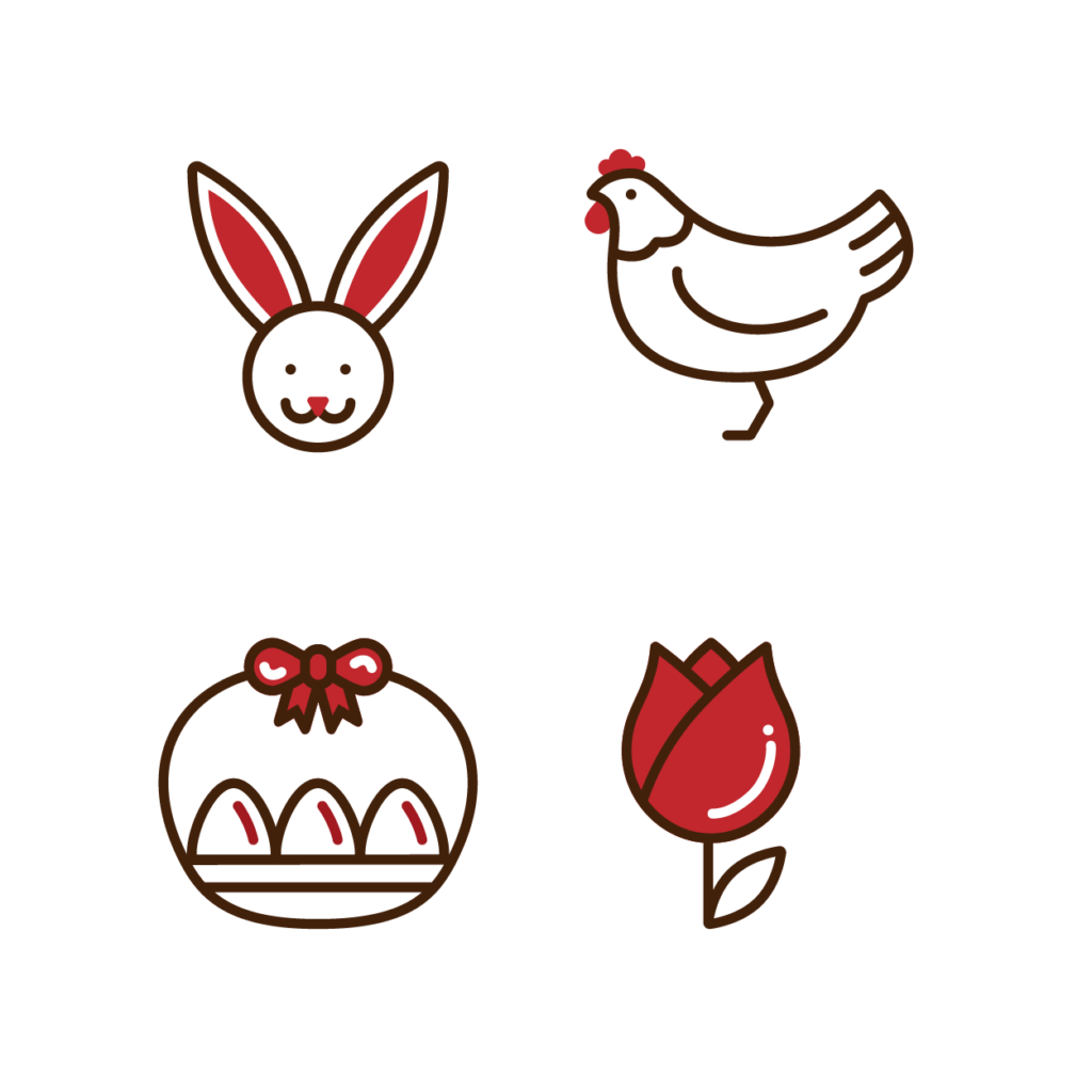 Free Vector Easter Icons - Localfonts