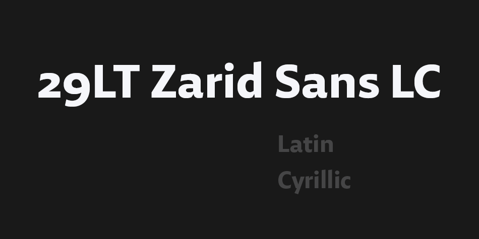 29LT Zarid Sans