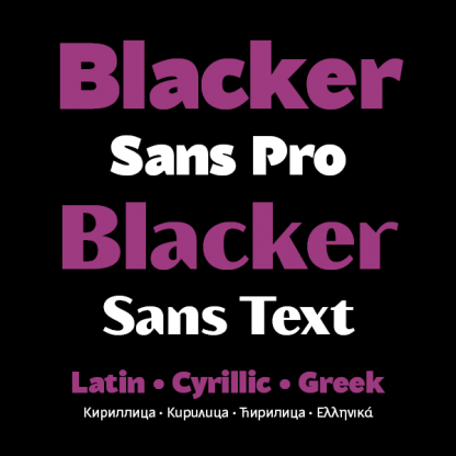 Blacker Sans