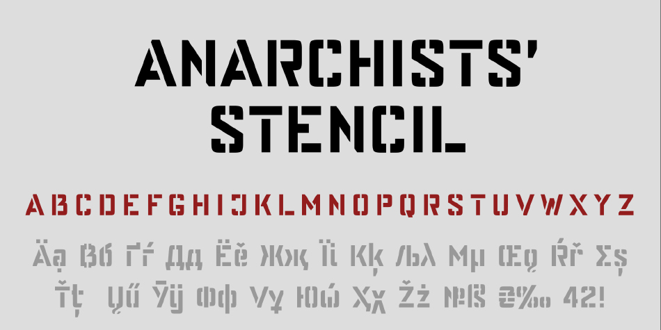Anarchists' Stencil