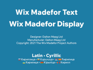 Wix Madefor
